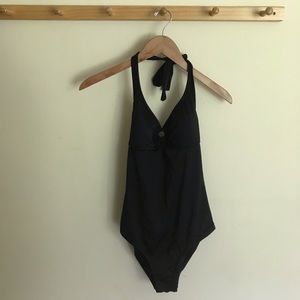 NWT J. Crew One Piece Swimsuit Halter Ring Top 6